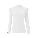 Plus Size Autumn Winter Women Blouse Long Sleeve Knitwear