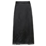 Tie Dye Printed Skirts Frill Long Mid-Calf Straight Skirts Women High Waist Cute Retro Party Outfits