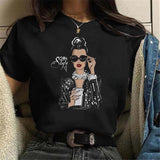 Female Tshirt Women Fashion Graphic Printed T-Shirt Harajuku Korean Style Short Sleeves Clothes Female