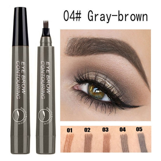 5Colors Long Lasting Brown Liquid Eyebrow Pen Waterproof