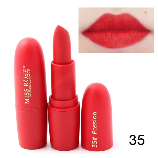 MISS ROSE Lipstick Matte Waterproof Velvet Lip Stick 18 colors