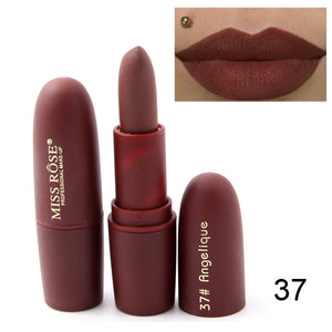 MISS ROSE Lipstick Matte Waterproof Velvet Lip Stick 18 colors