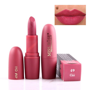 MISS ROSE Lipstick Matte Waterproof Velvet Lip Stick 18 colors