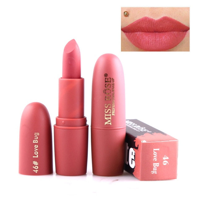 MISS ROSE Lipstick Matte Waterproof Velvet Lip Stick 18 colors