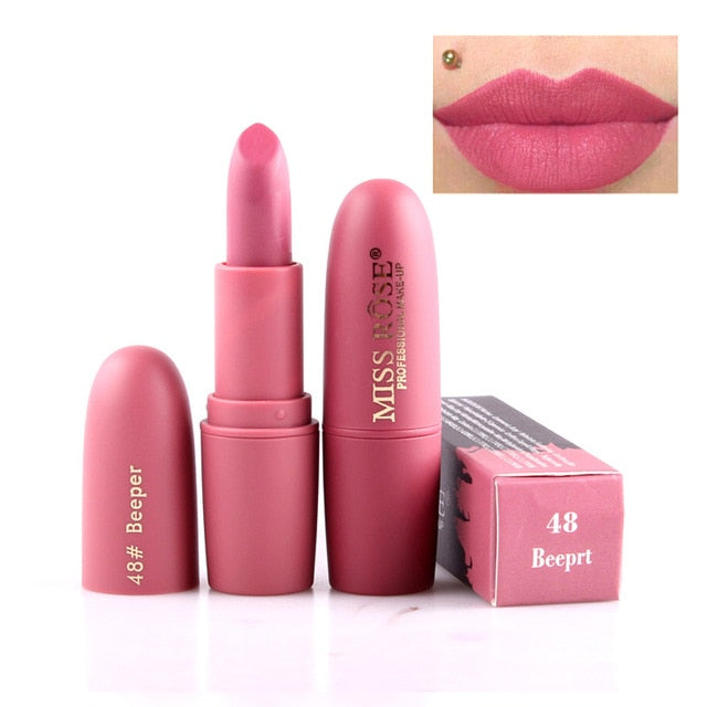 MISS ROSE Lipstick Matte Waterproof Velvet Lip Stick 18 colors