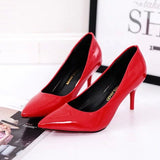 Plus Size OL Office Lady Shoes Faux Suede High Heels