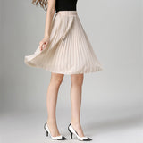 High Waist Pleated Skirt Women