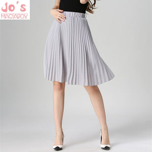 High Waist Pleated Skirt Women
