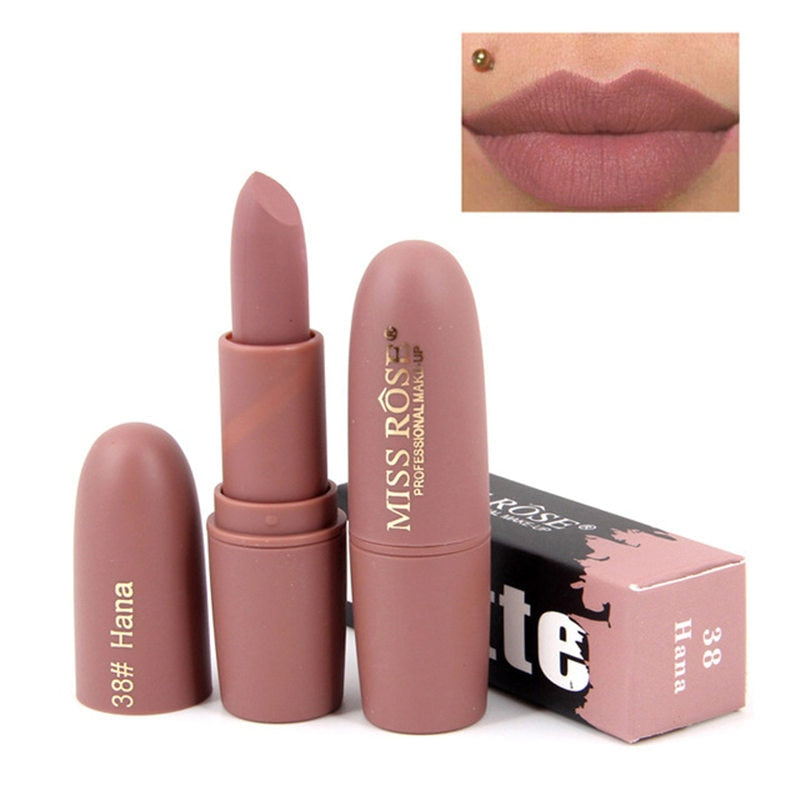 MISS ROSE Lipstick Matte Waterproof Velvet Lip Stick 18 colors