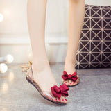 Sweet Bowknot Women Sandals Summer Jelly Shoes