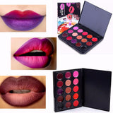 Hot Sale 15 Colors/Set Women Moisturizing Lip Gloss Palette Girls Nude Cosmetic