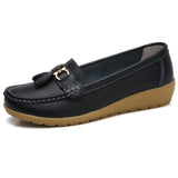 Spring Flats Women Shoes Loafers Genuine Leather Women Flats