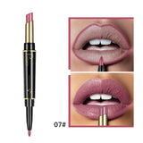 Pudaier Matte Lipstick Lip Liner Pen double end lip makeup