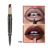 Pudaier Matte Lipstick Lip Liner Pen double end lip makeup