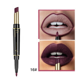 Pudaier Matte Lipstick Lip Liner Pen double end lip makeup