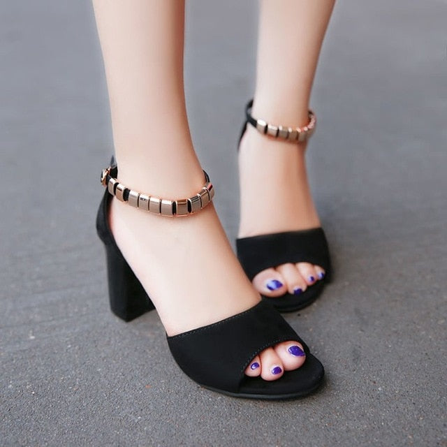 sexy fish mouth hollow Roman sandals