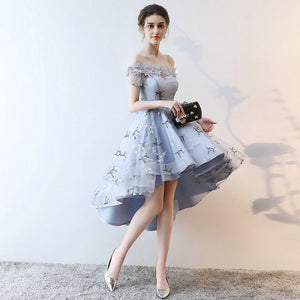 Prom Dresses Short Front Back Long Tail Banquet Evening Dress