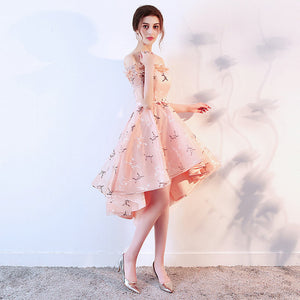 Prom Dresses Short Front Back Long Tail Banquet Evening Dress