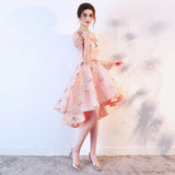 Prom Dresses Short Front Back Long Tail Banquet Evening Dress