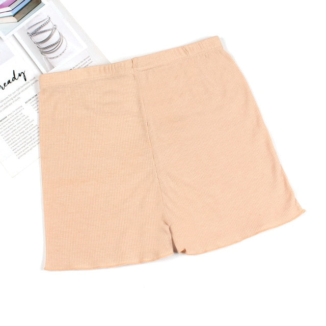 Cotton Shorts Women Female MId weist short pants