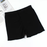 Cotton Shorts Women Female MId weist short pants