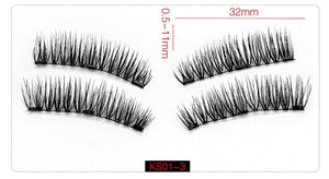 eyelashes with 3 magnets handmade