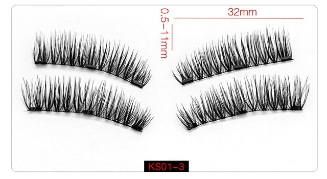 eyelashes with 3 magnets handmade