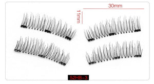 eyelashes with 3 magnets handmade
