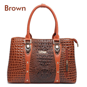 Crocodile Leather Tote Bags Handbag Women