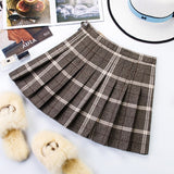 Short Skirt New Korean Plaid Skirt