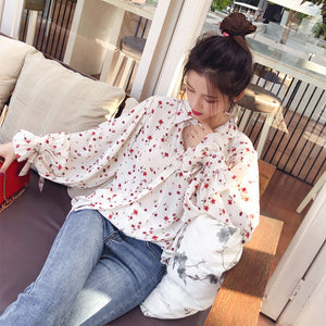 Mishow 2019 Women Fashion Casual Chiffon Tops