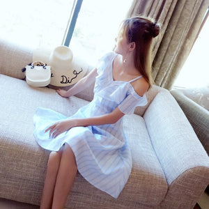 Mishow fashion dresses female summer butterfly sleeve
