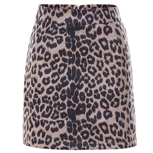 Sexy Slim Mini Leopard Skirt
